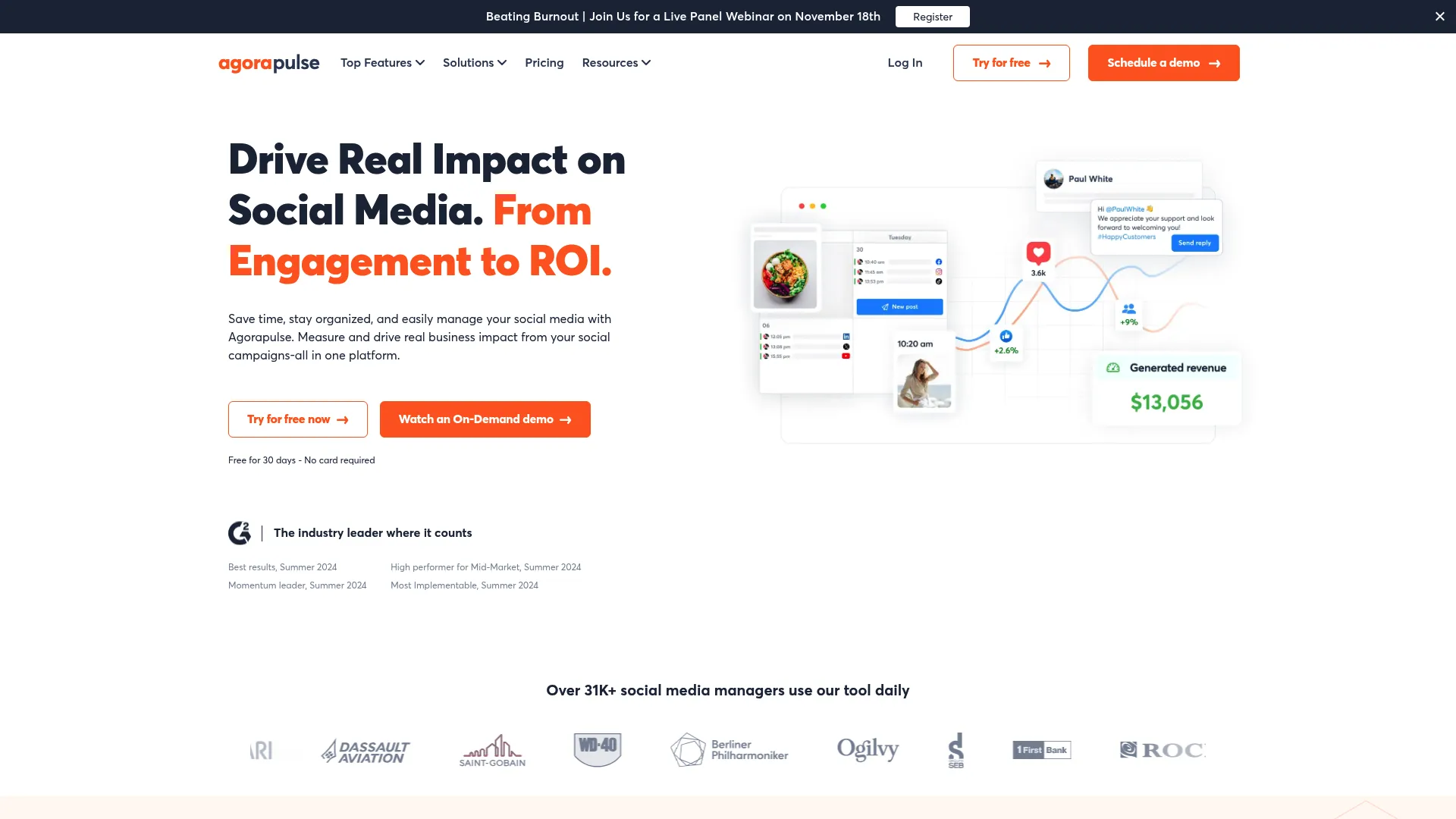 Agorapulse unified inbox