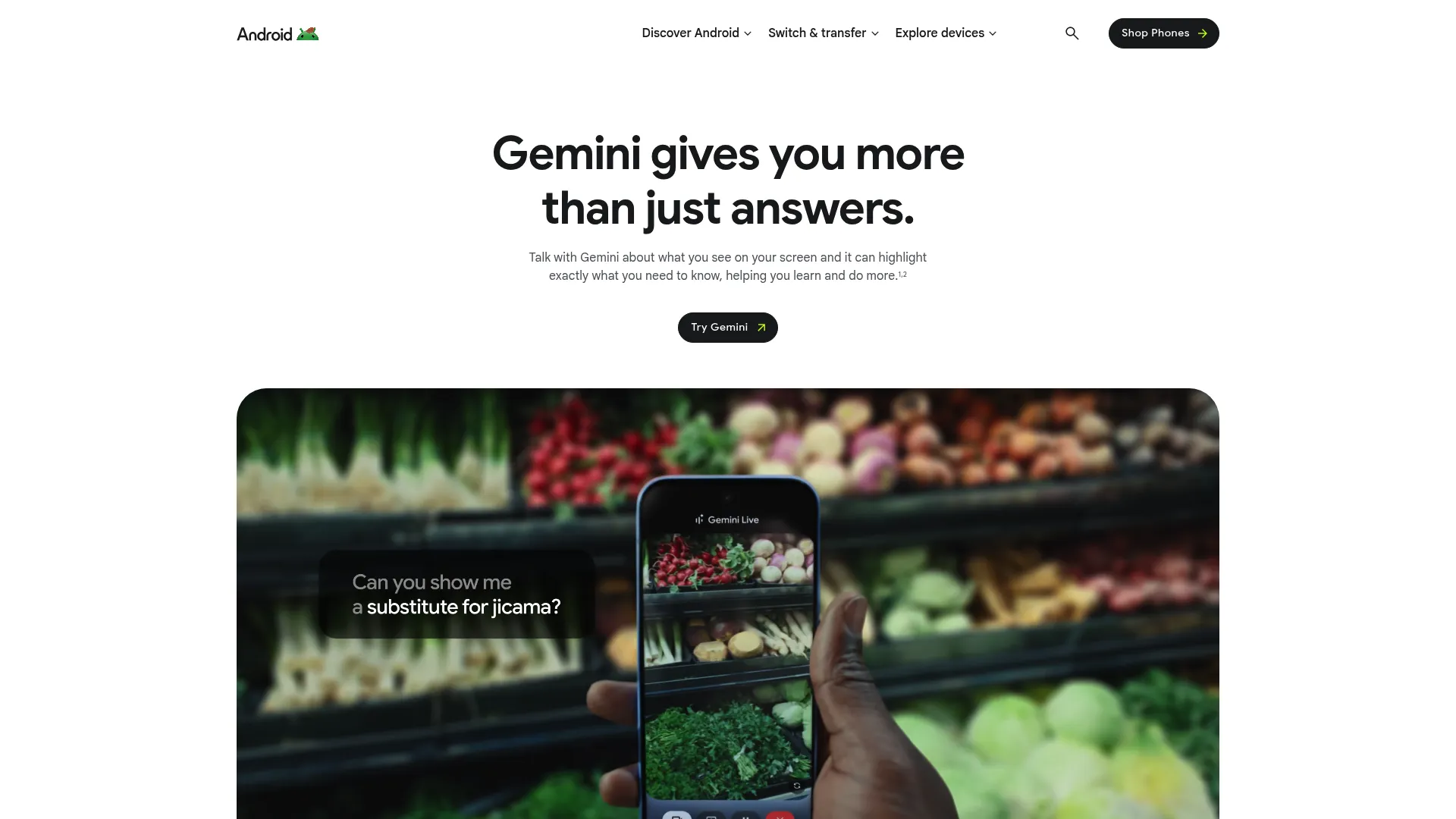 Android device displaying Google's mobile operating system interface