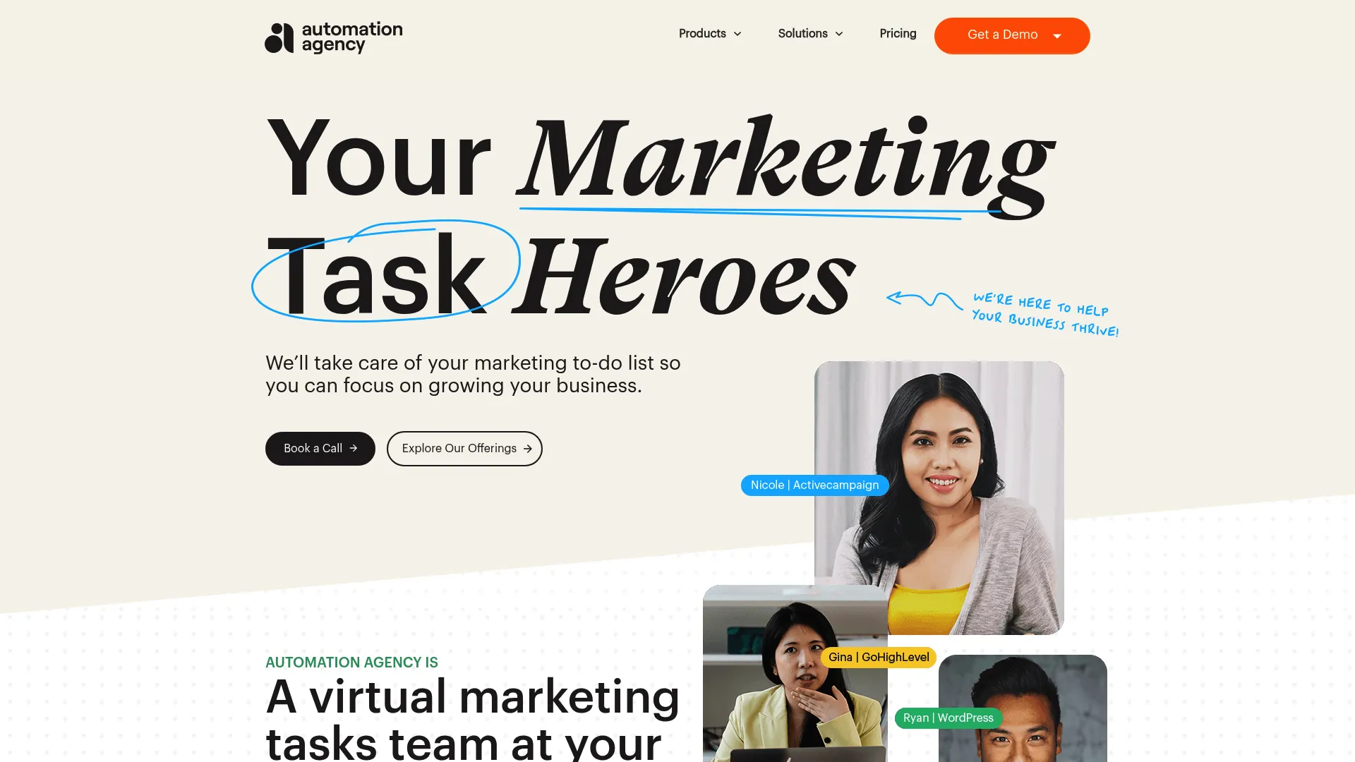 screenshot of automationagency.com