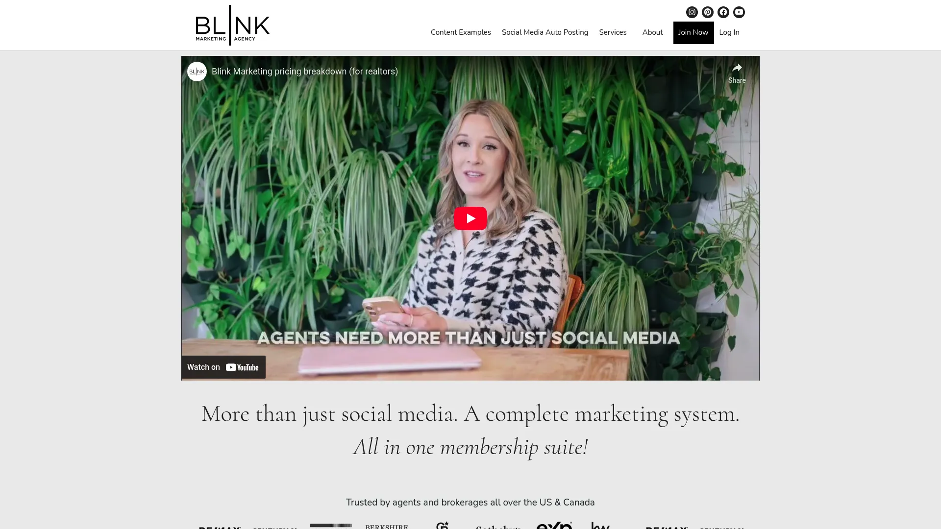 screenshot of blinkmarketingagency.com