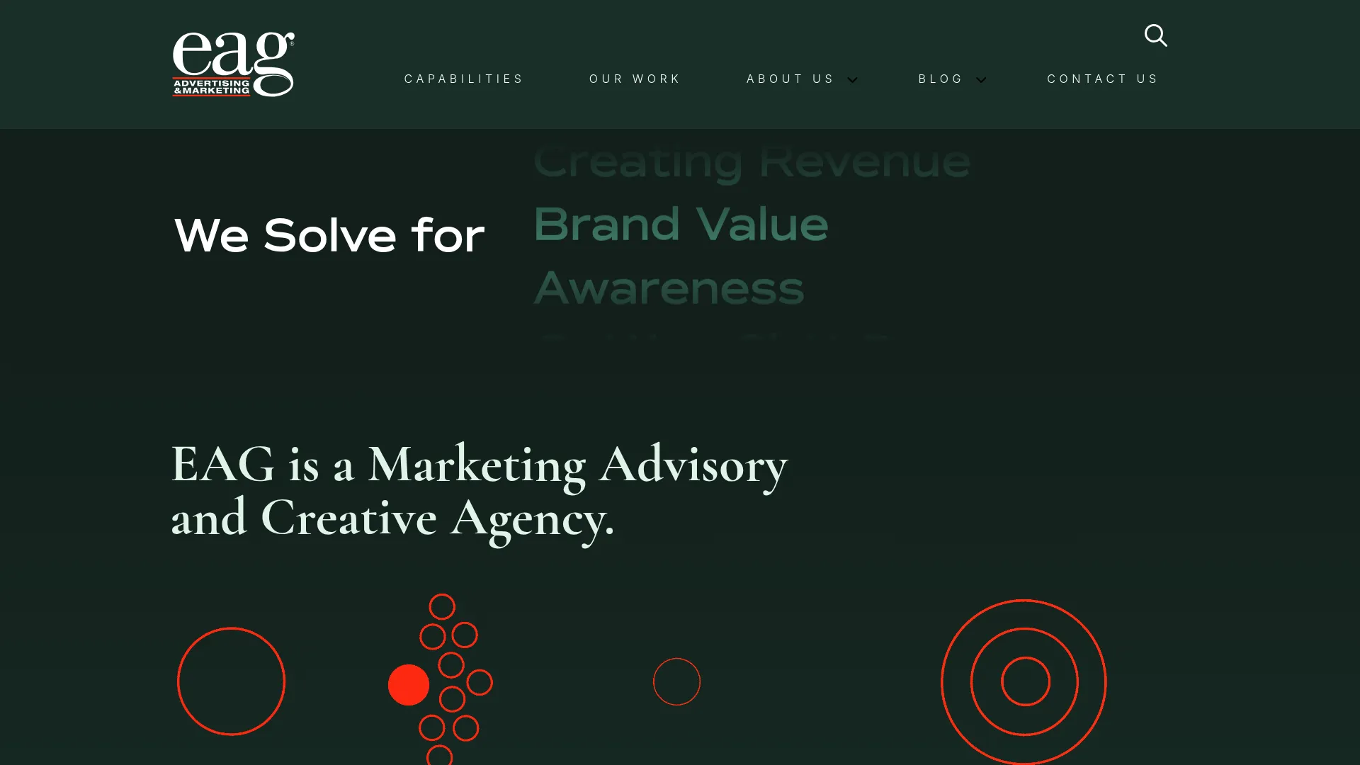 screenshot of eagadv.com