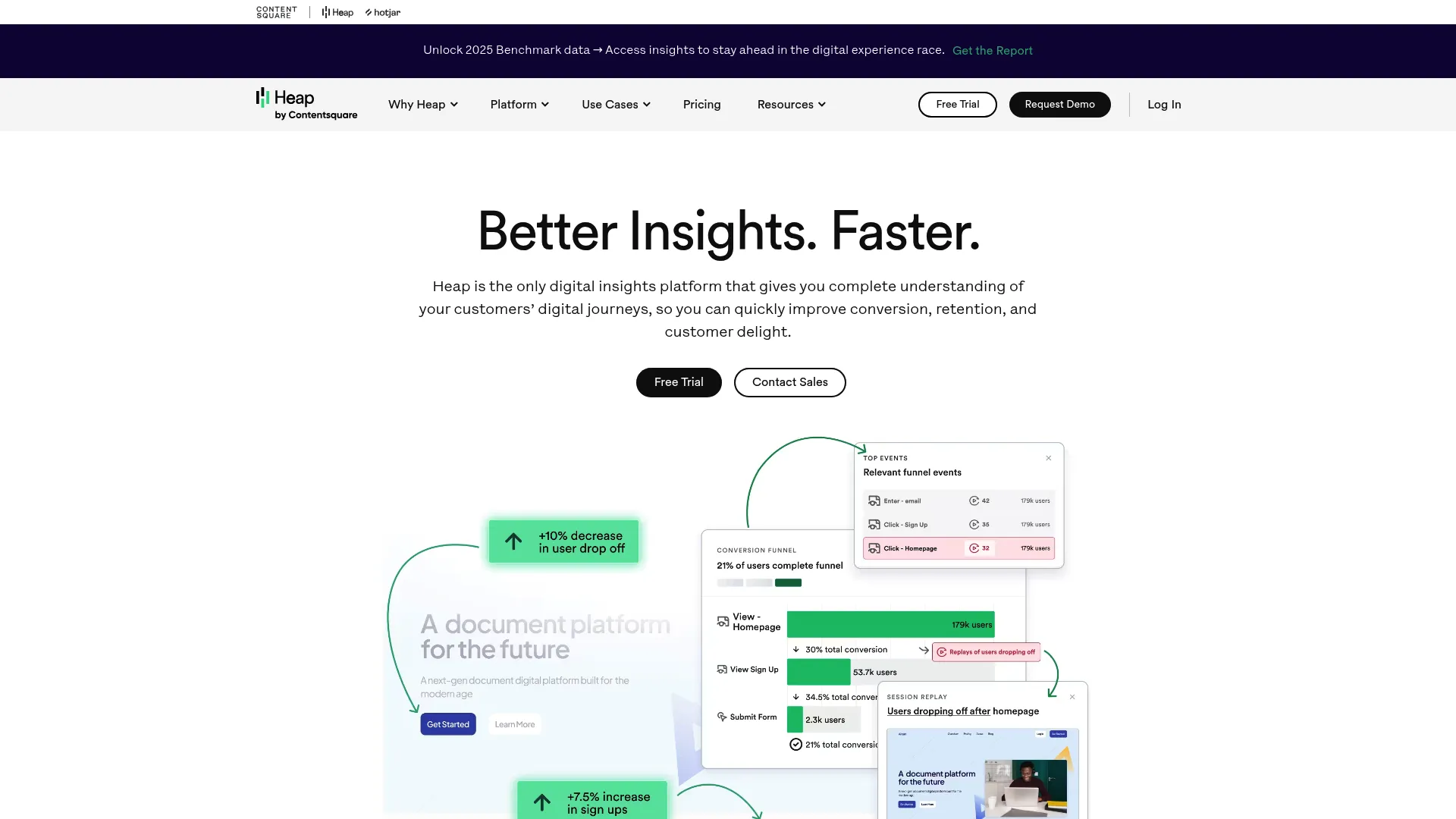 Heap autocapture analytics interface