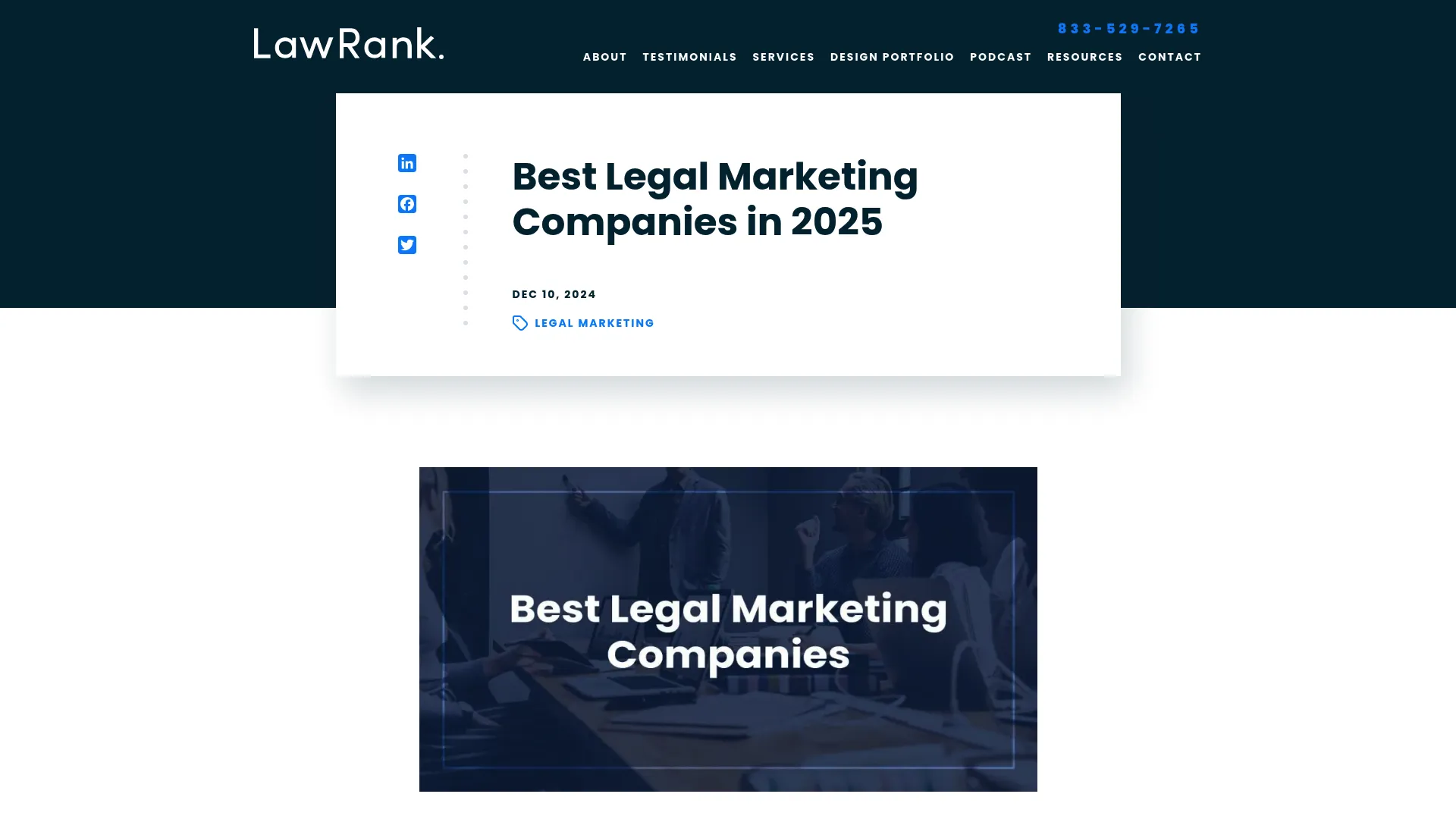 screenshot of lawrank.com