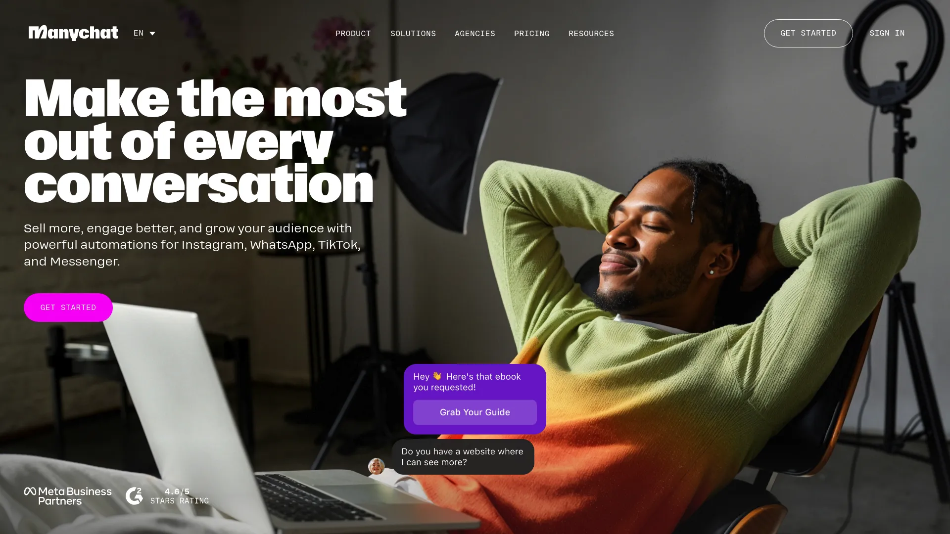 ManyChat social media automation