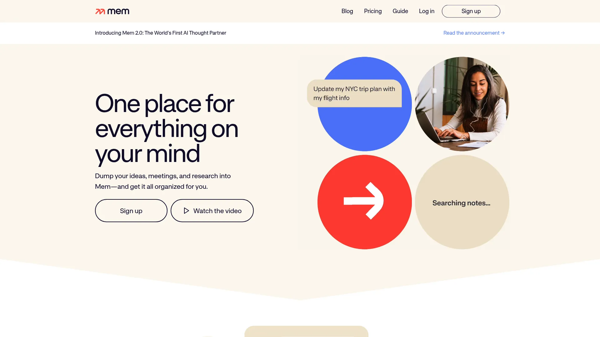 Mem AI knowledge interface