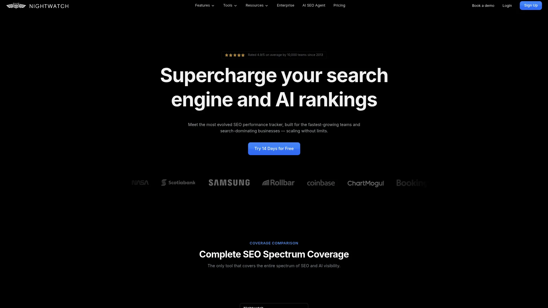 Nightwatch Rank Tracking Dashboard