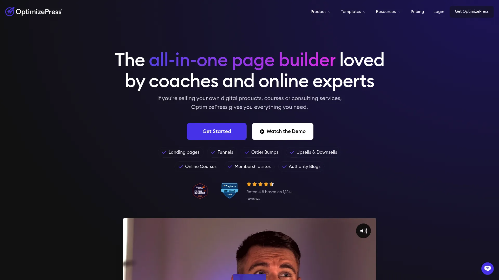 OptimizePress WordPress integration interface