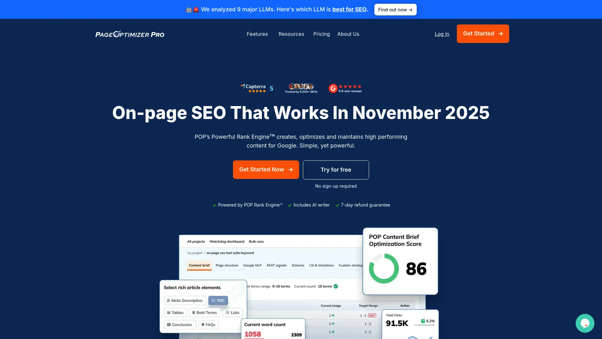 Page Optimizer Pro technical SEO optimization interface