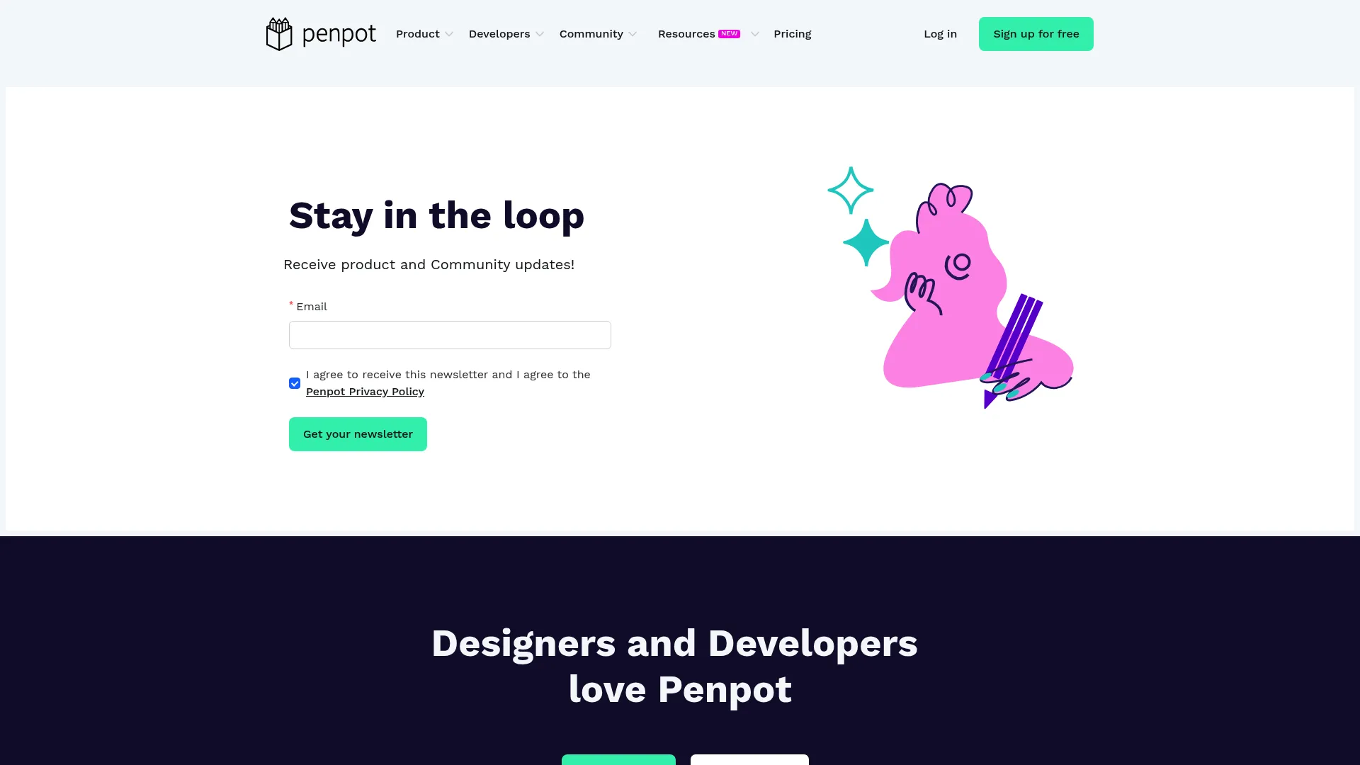 Penpot design interface screenshot