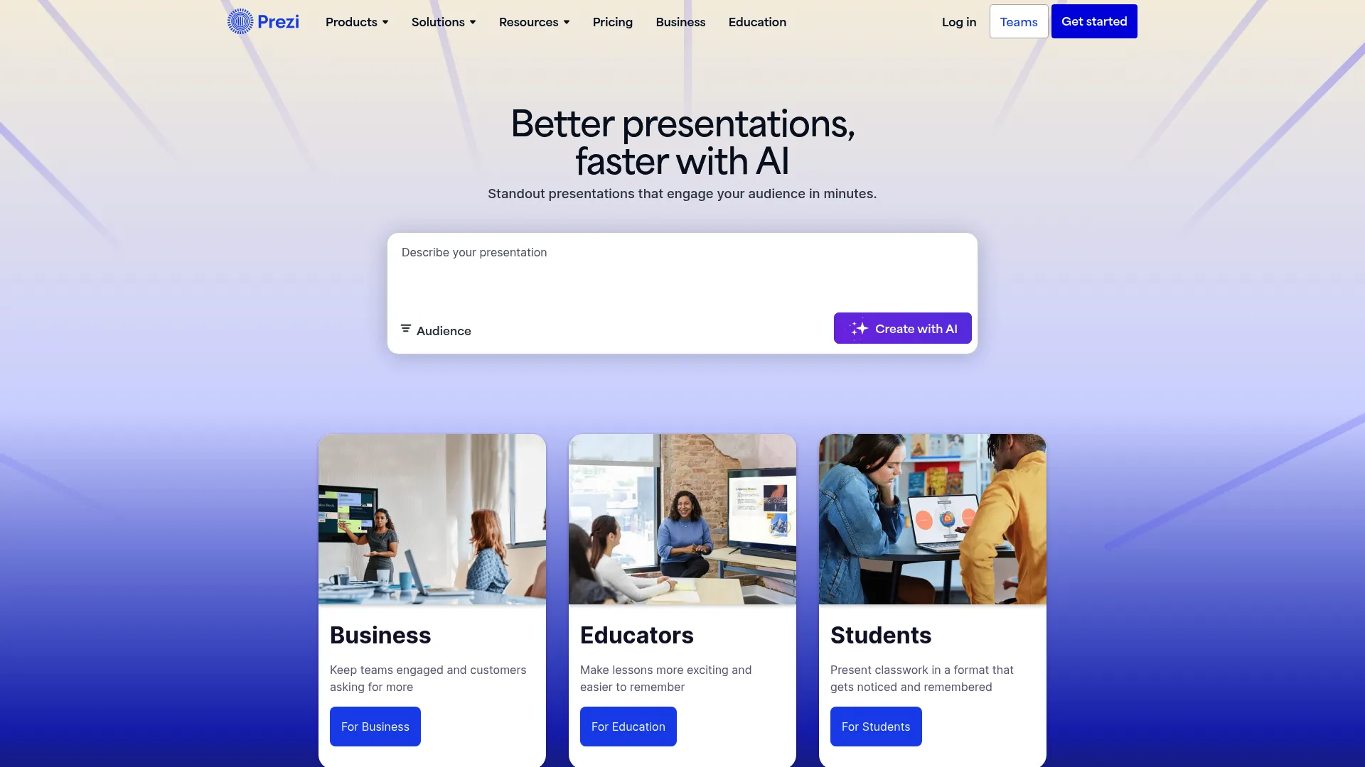 Prezi zoom-based presentation interface