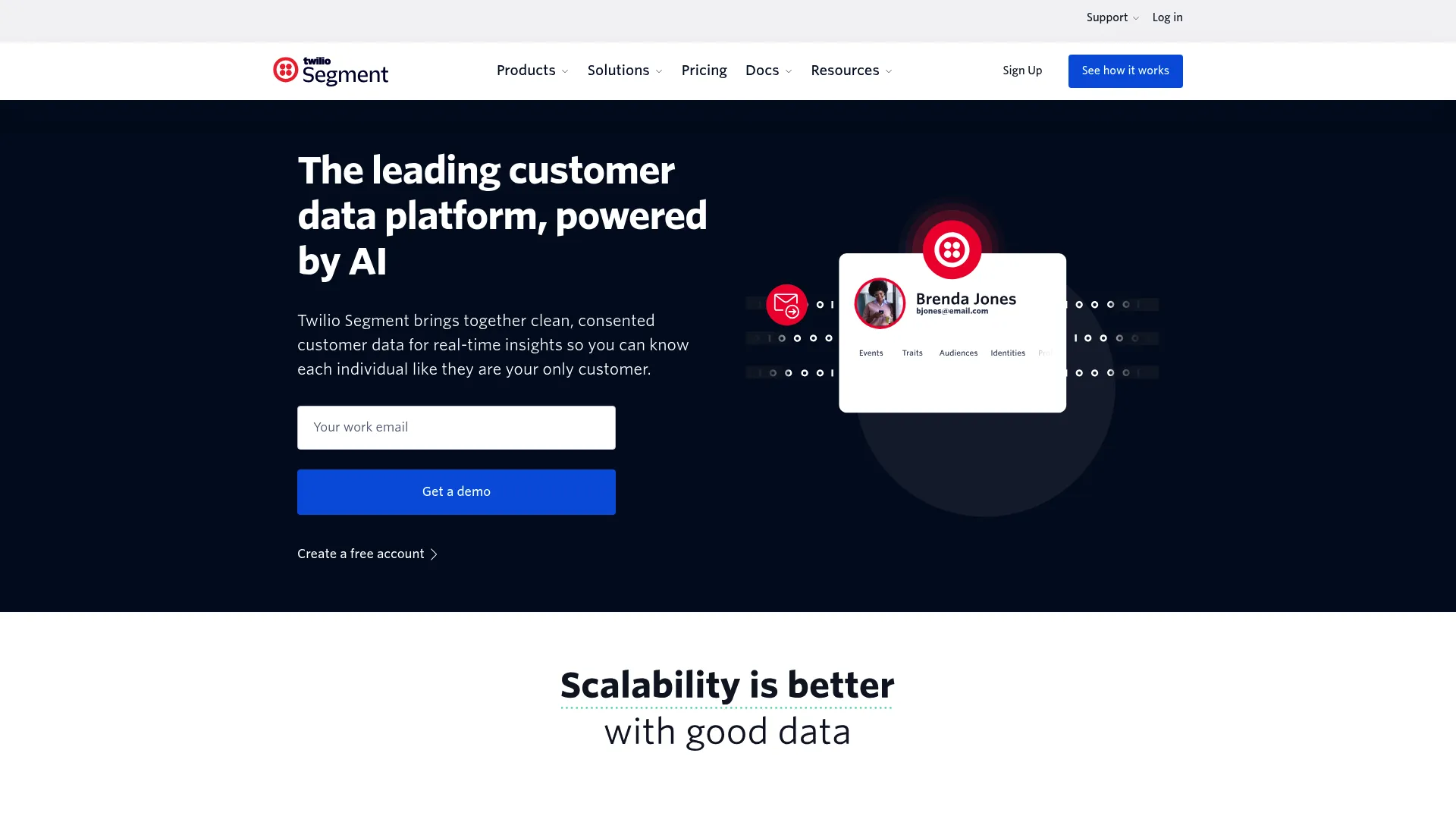 Segment Customer Data Platform Dashboard