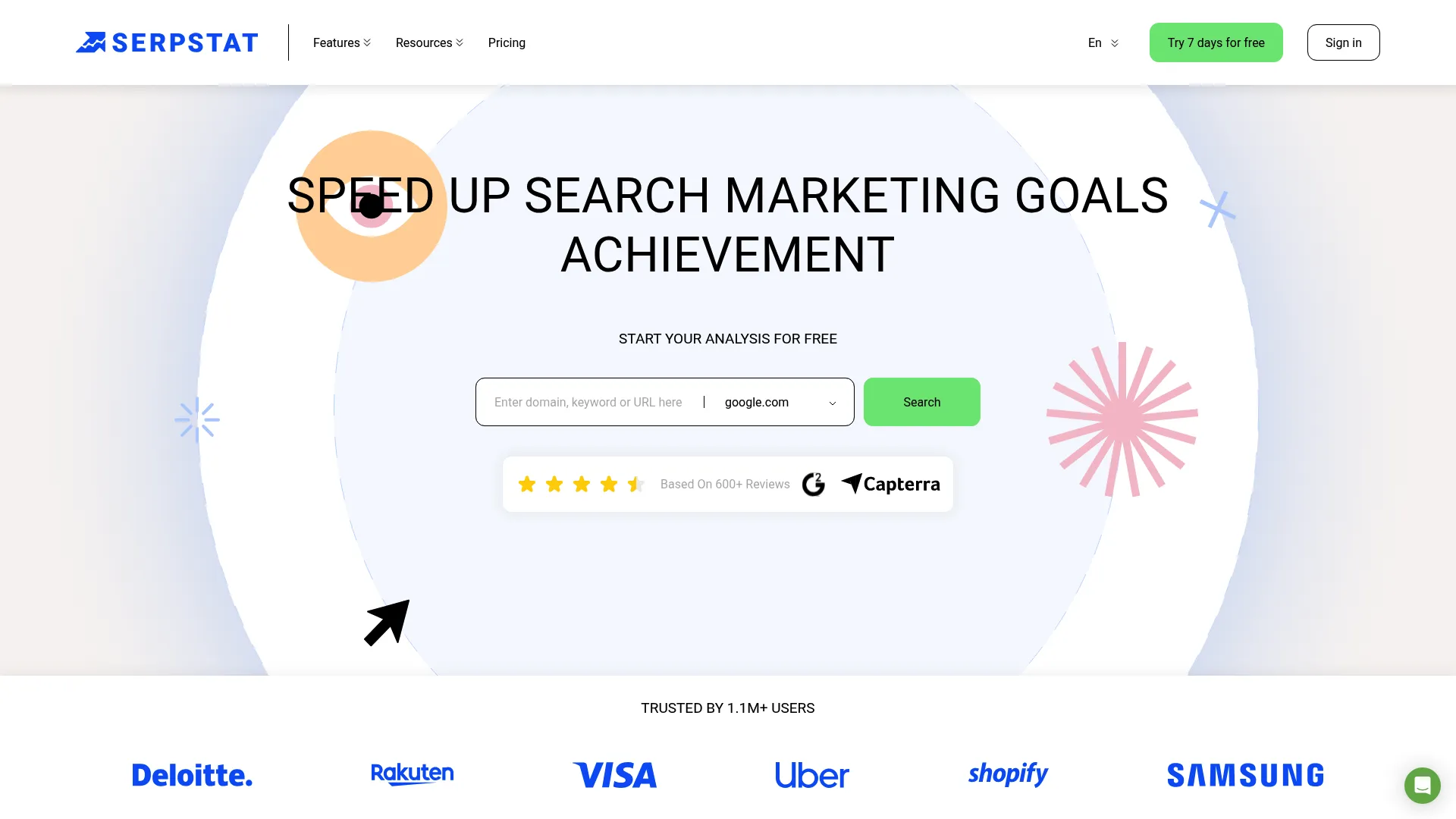 Serpstat integrated audit dashboard
