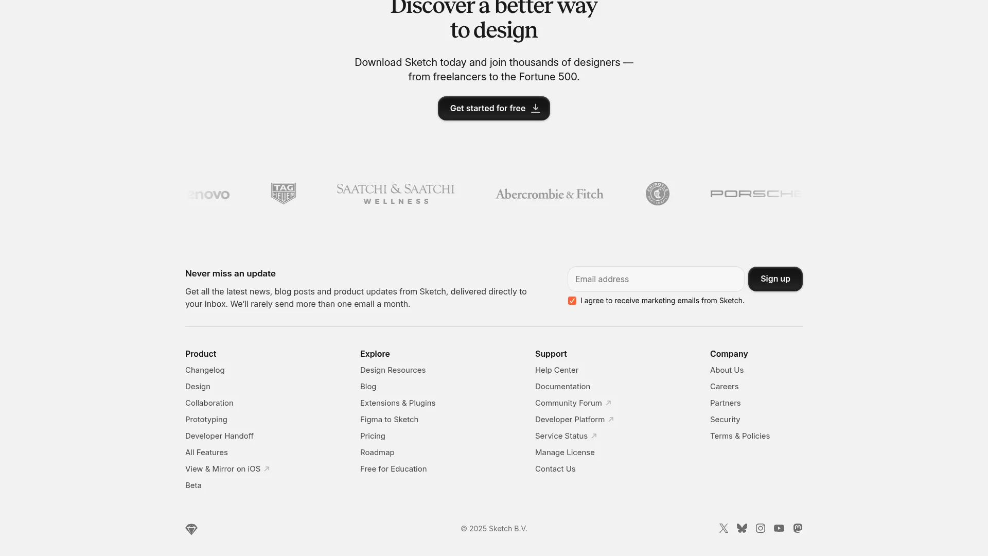 Sketch design software interface