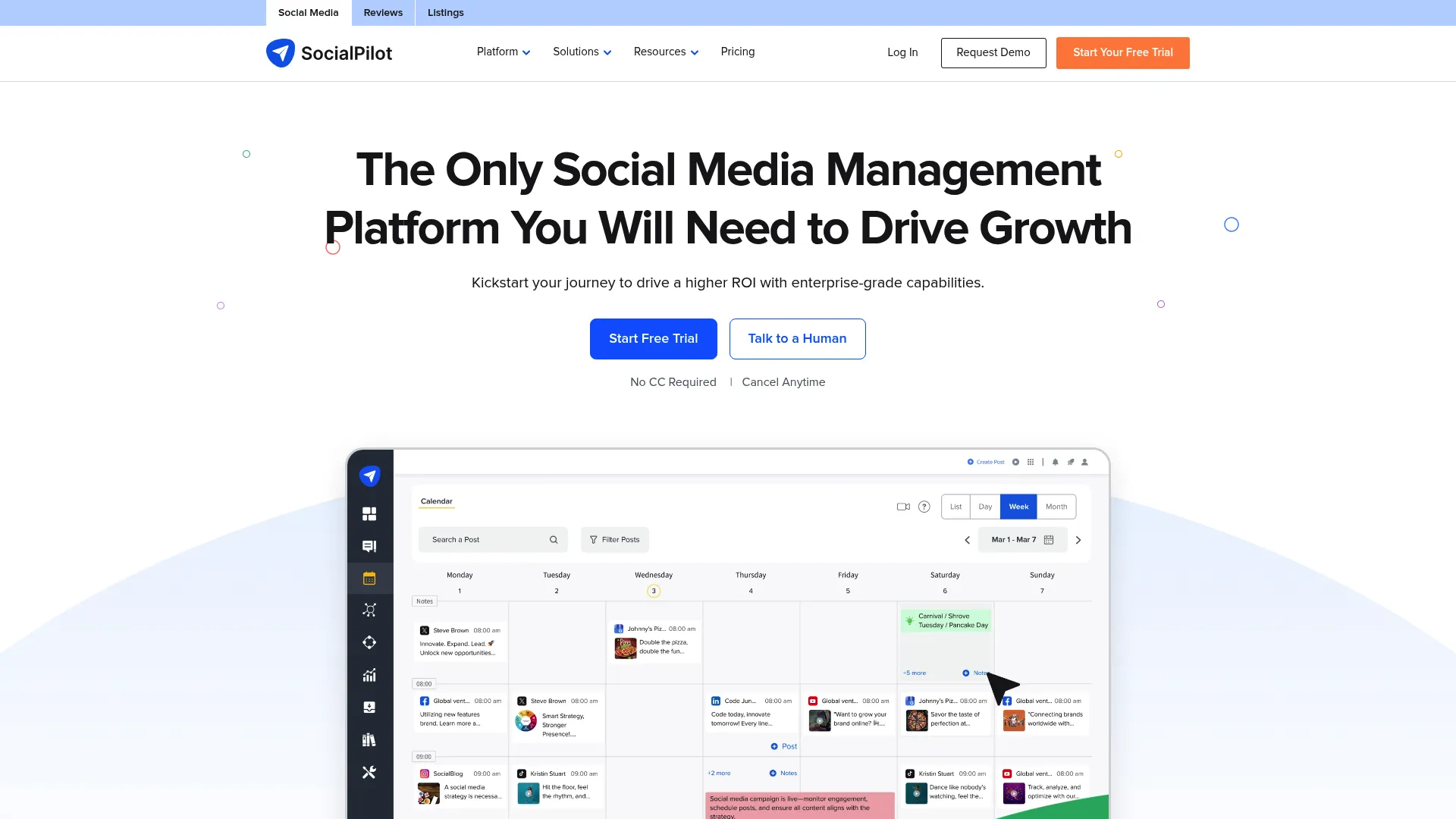 SocialPilot agency dashboard