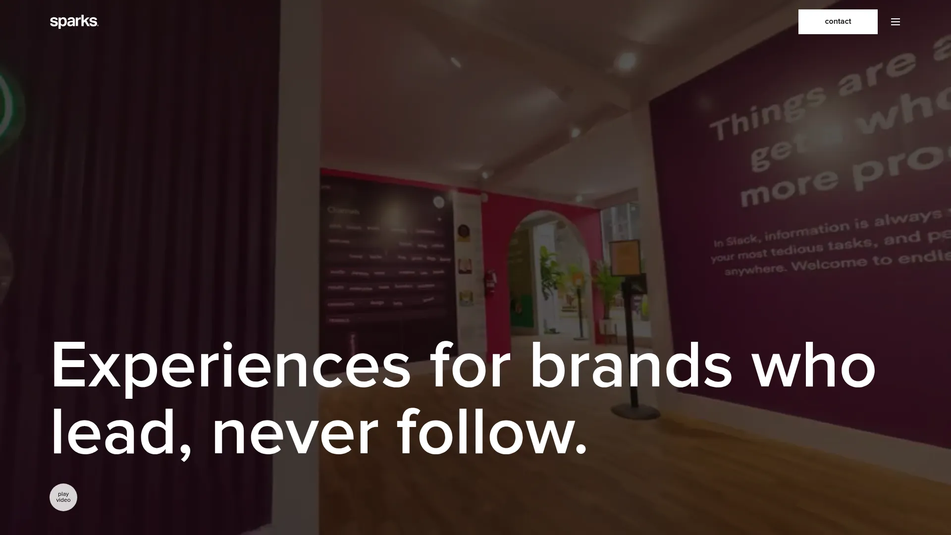 screenshot of wearesparks.com