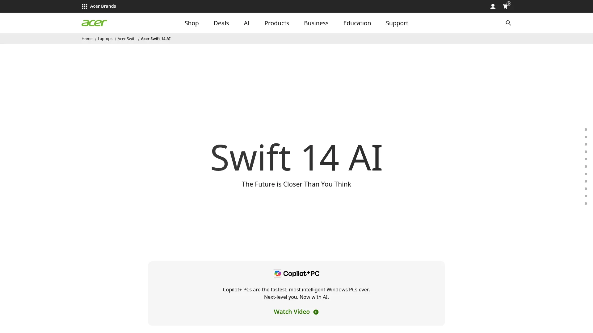 Acer Swift 14 AI laptop