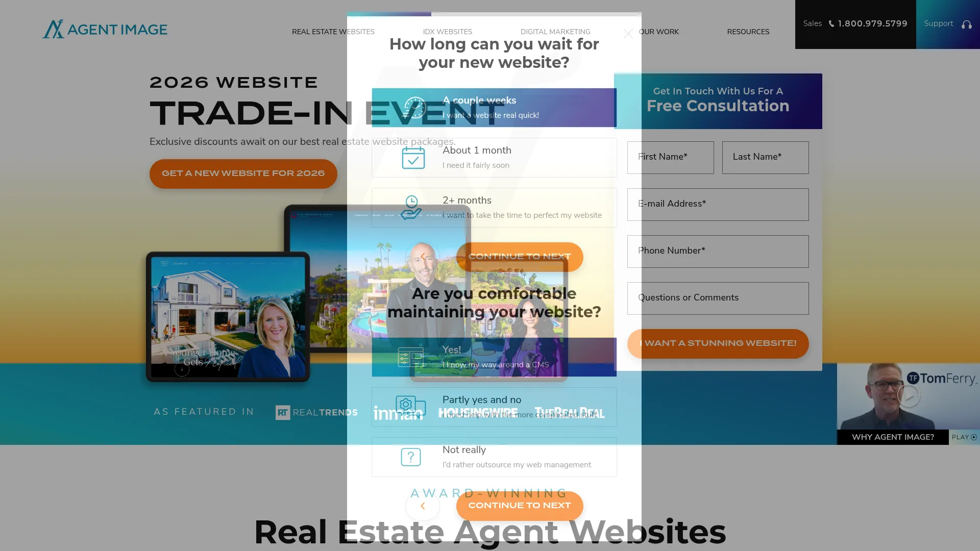 screenshot of agentimage.com