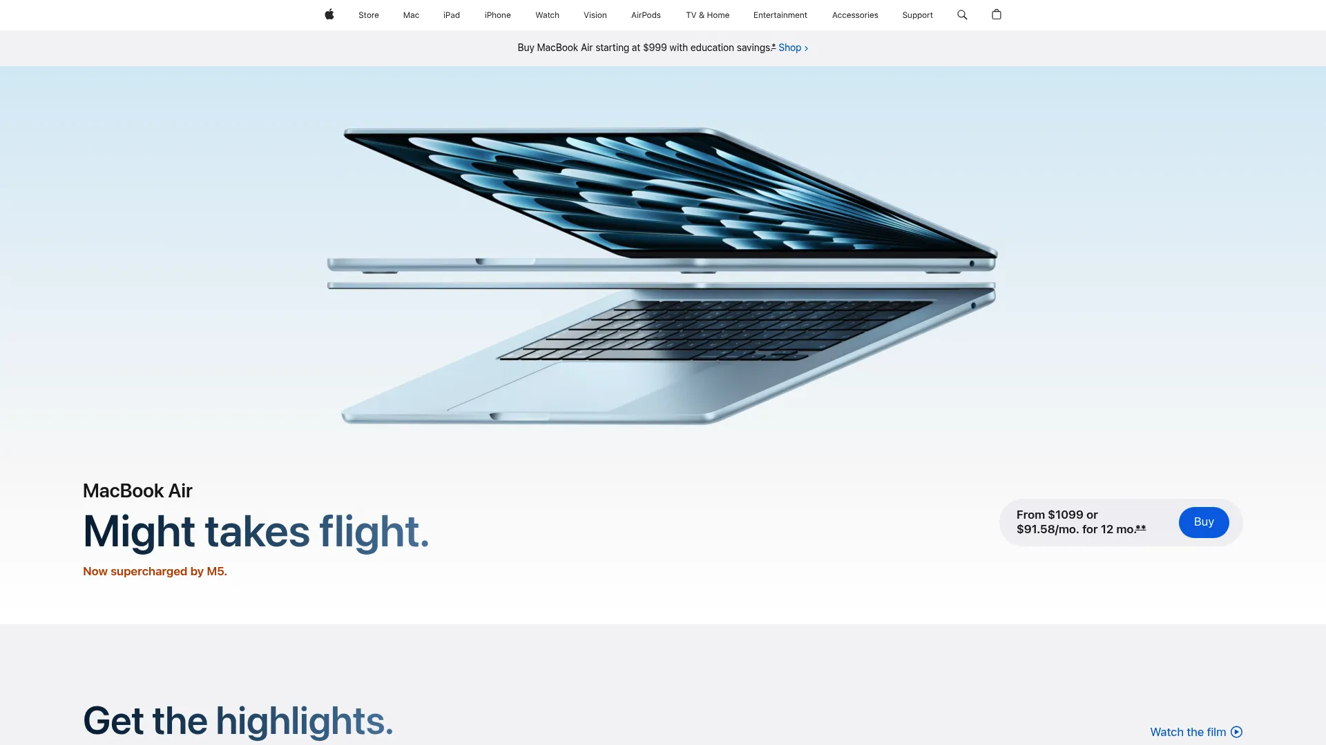 Apple MacBook Air M3 laptop