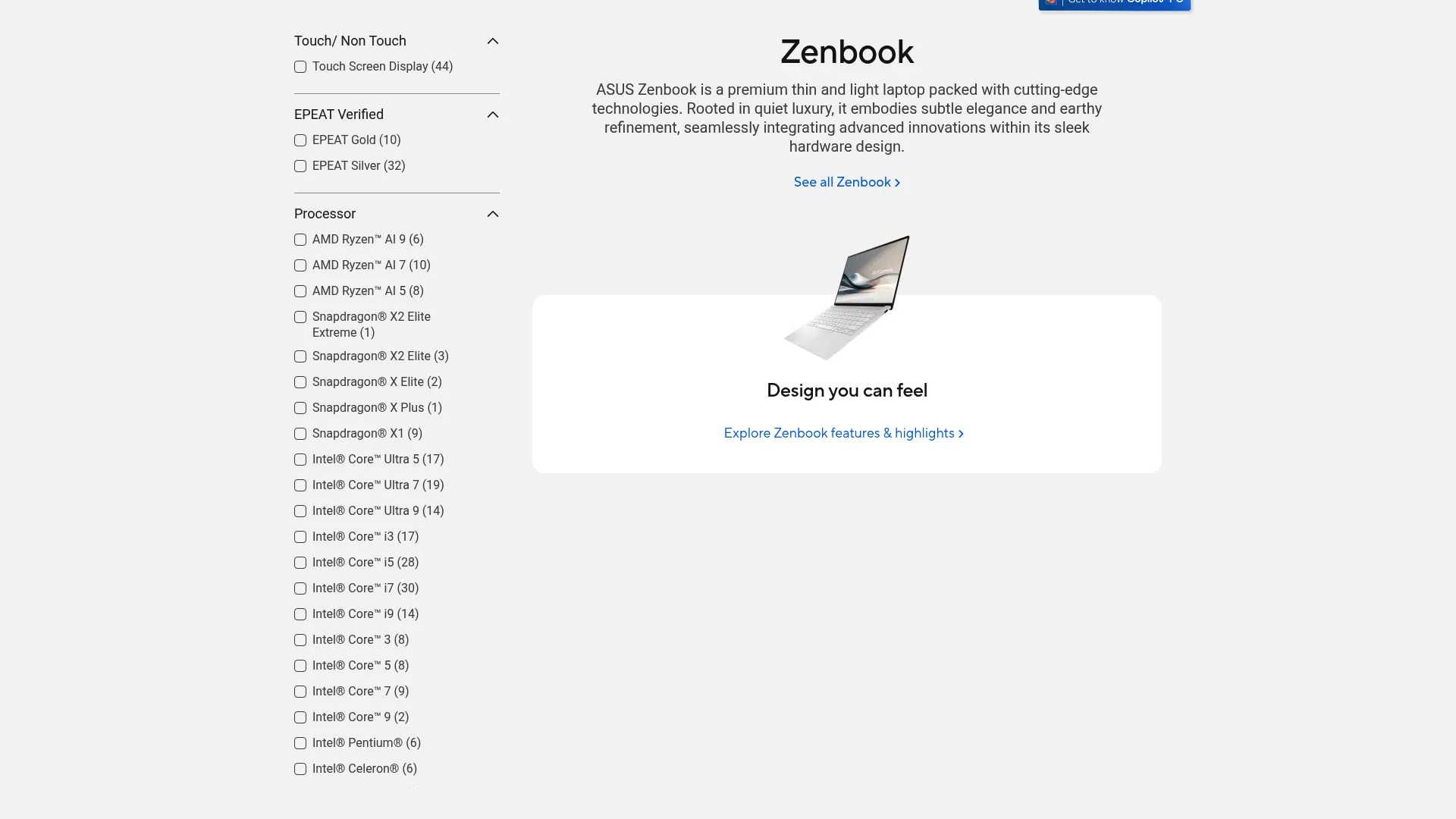 ASUS Zenbook 14 OLED laptop
