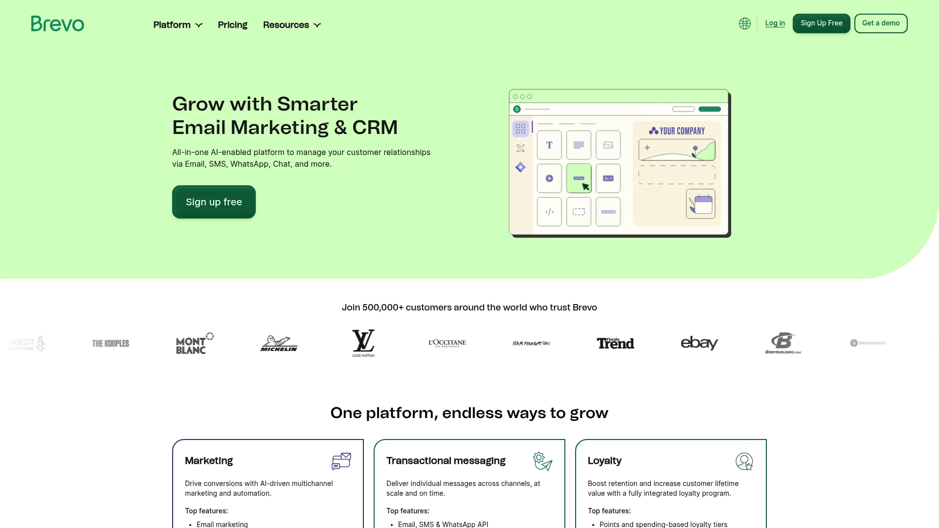 Brevo multi-channel marketing platform