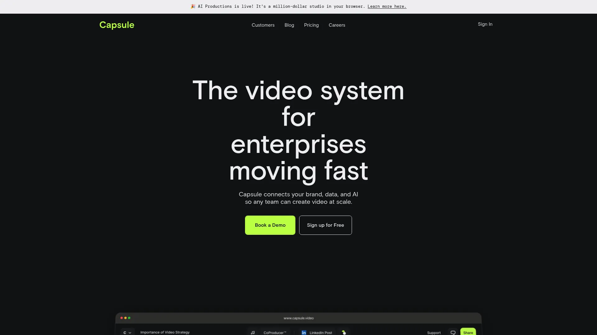 Capsule AI video editing collaboration platform