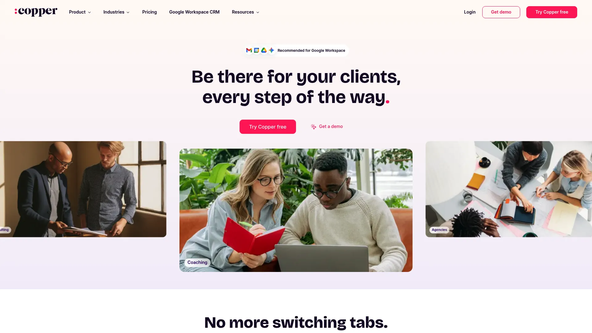 Copper CRM Google Workspace integration