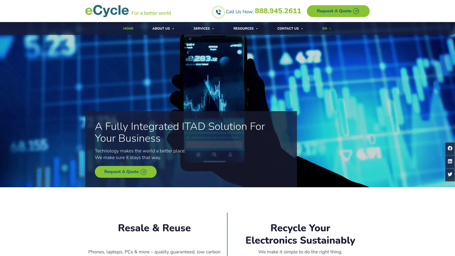 eCycle Solutions website