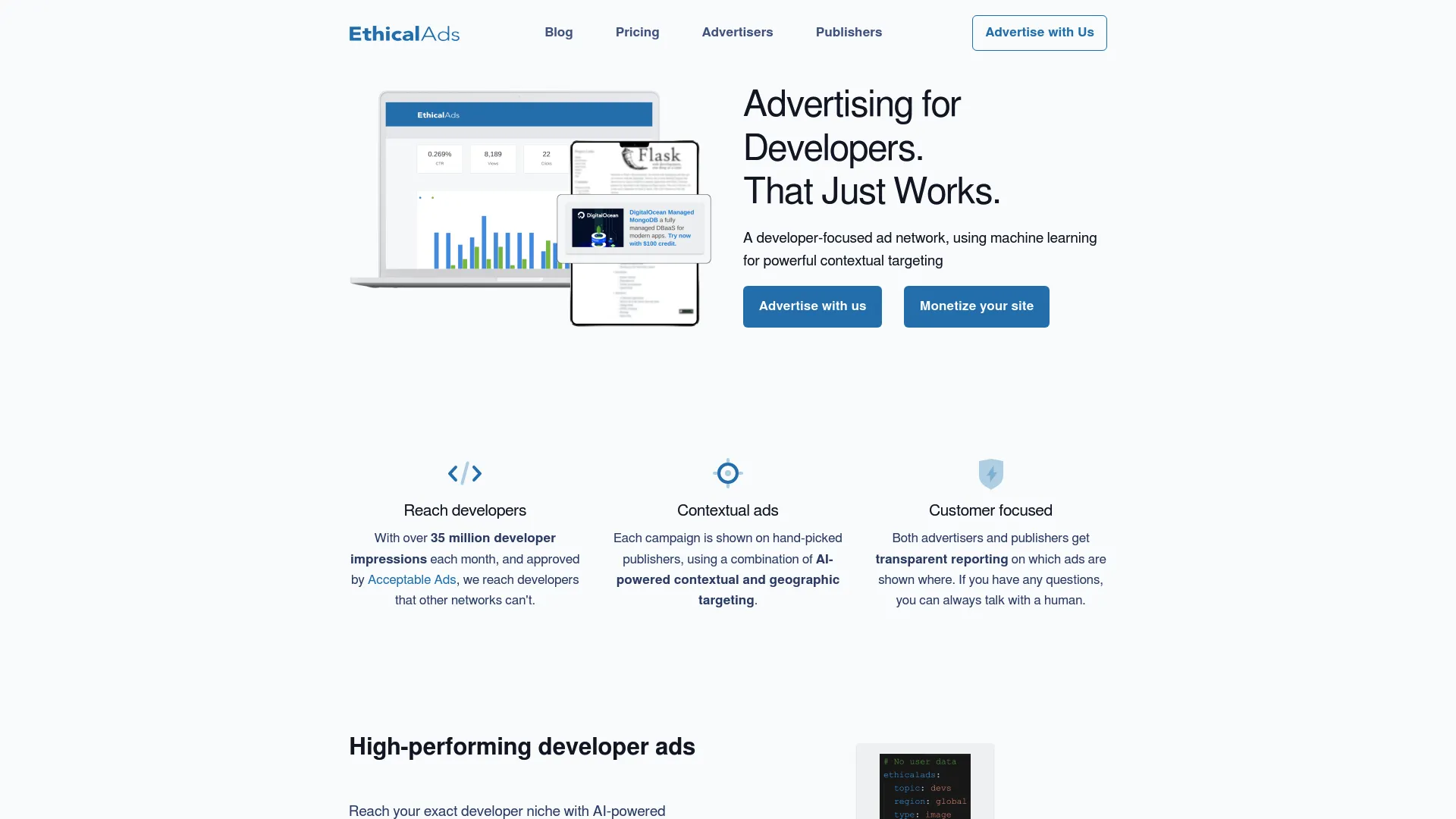 EthicalAds.io platform
