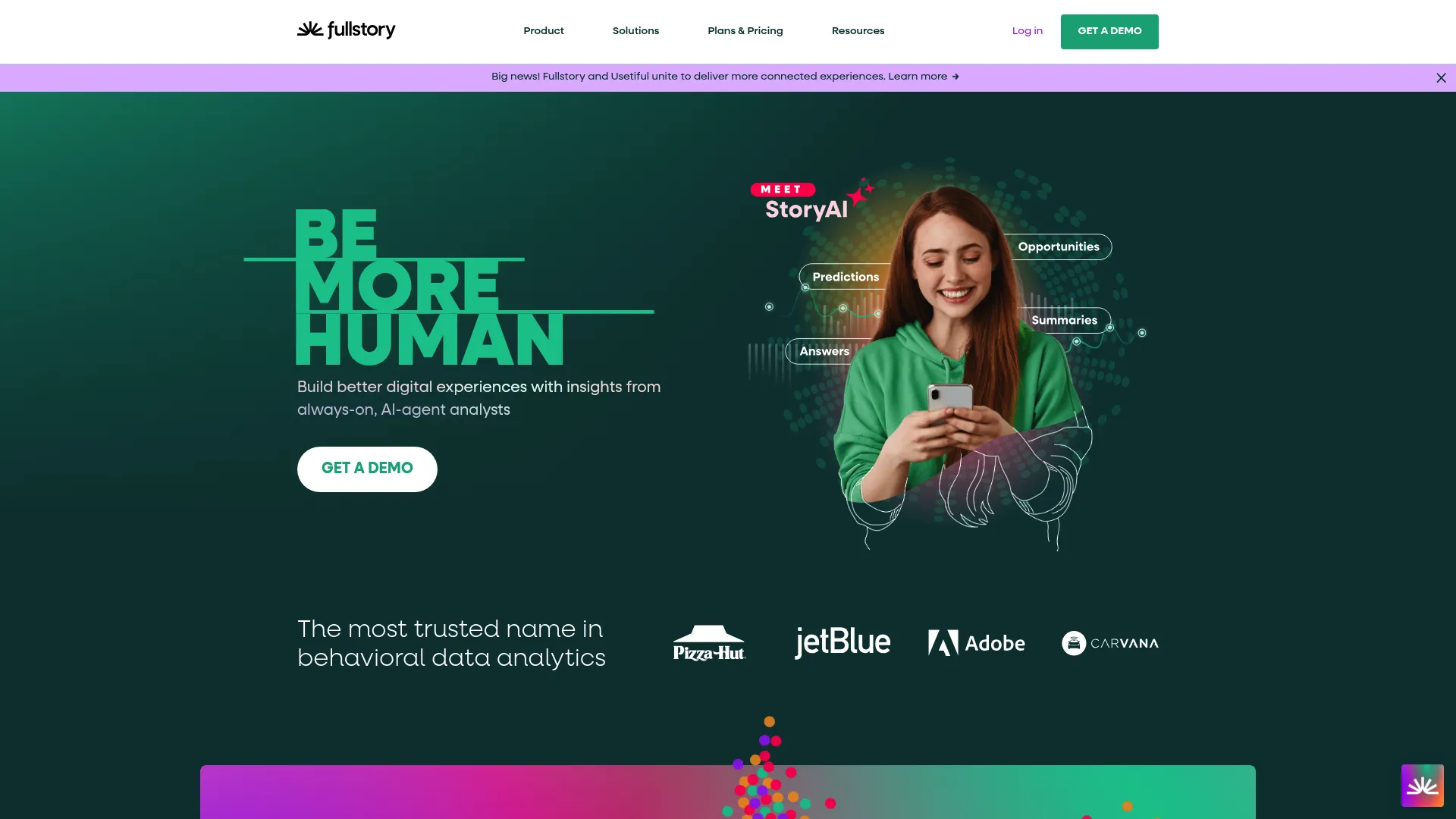 FullStory enterprise analytics platform