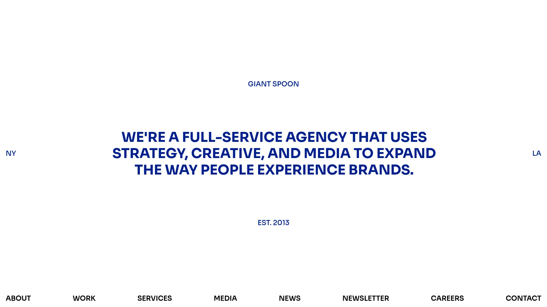 screenshot of giantspoon.com