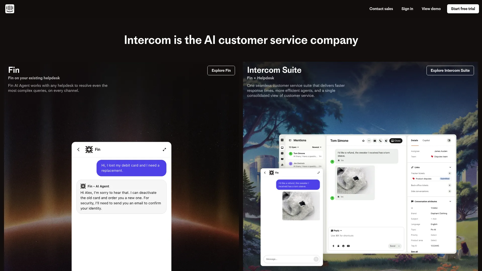Intercom customer engagement platform dashboard