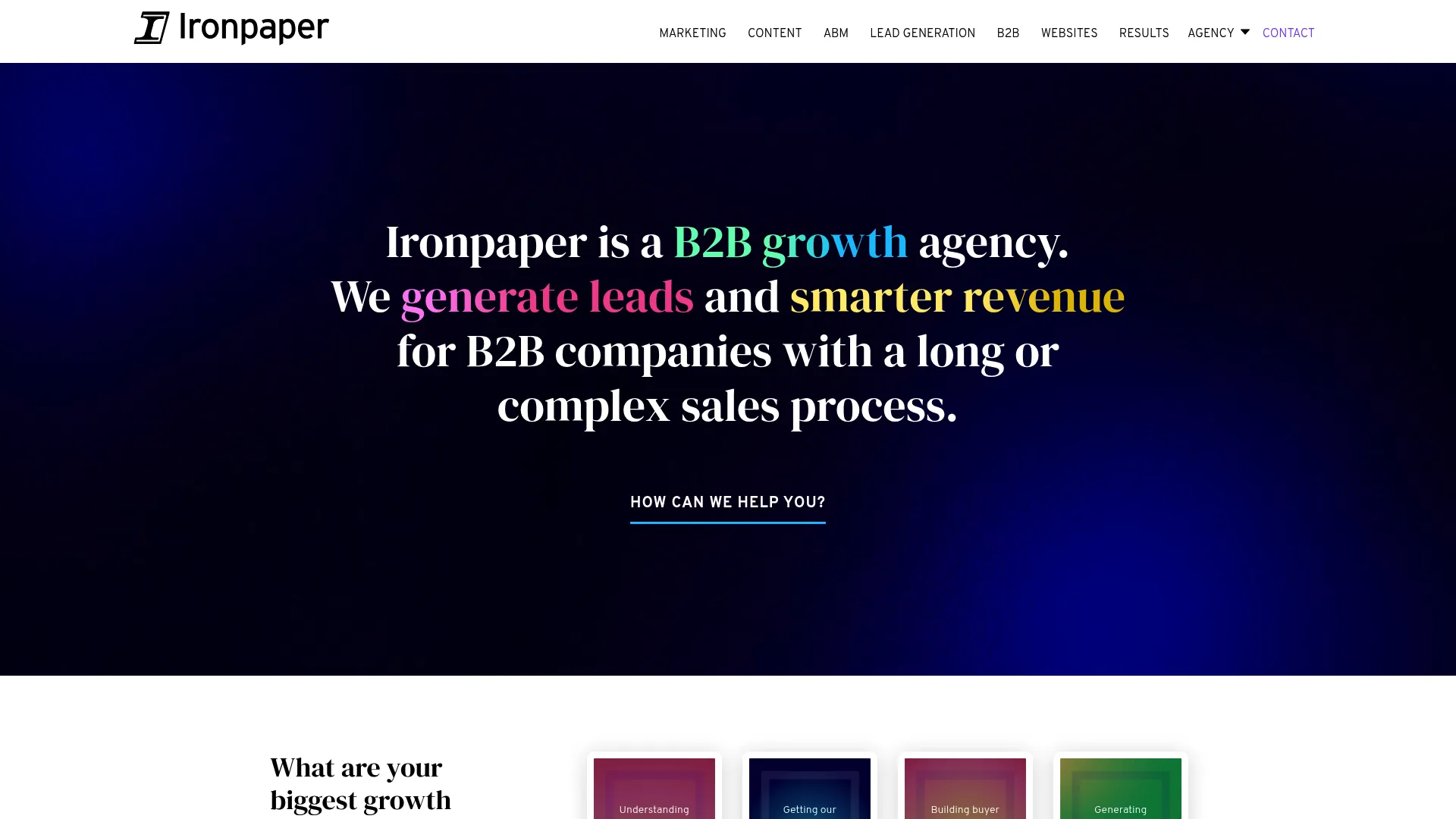 screenshot of ironpaper.com