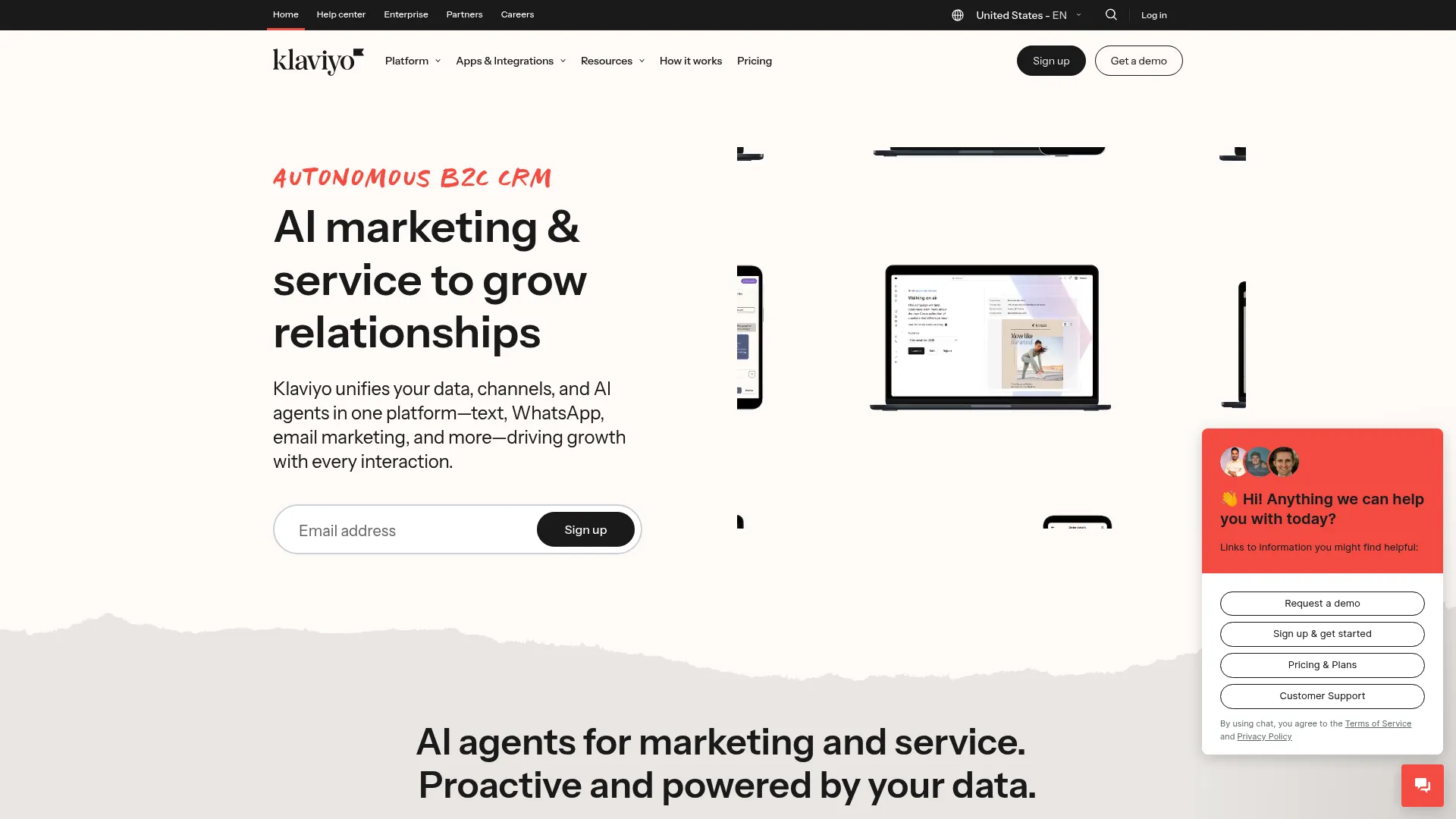 Klaviyo e-commerce email analytics