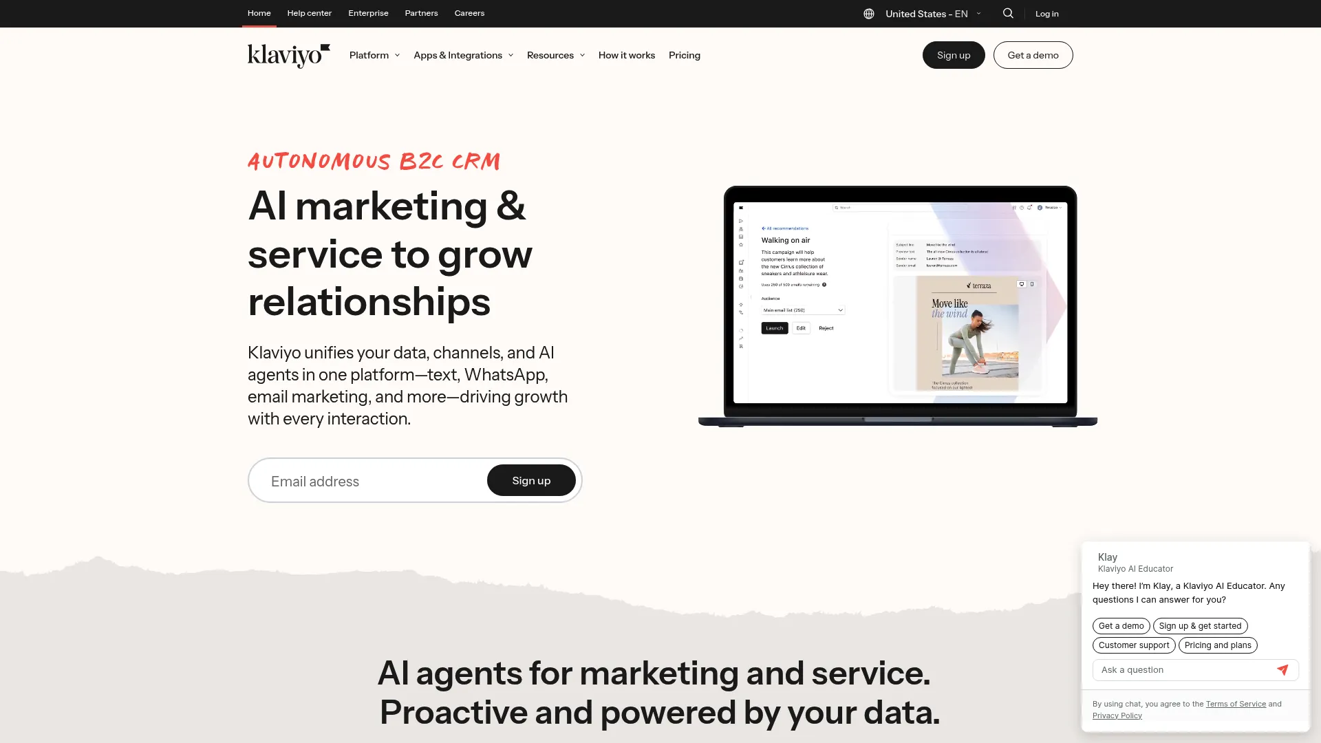 Klaviyo ecommerce analytics dashboard