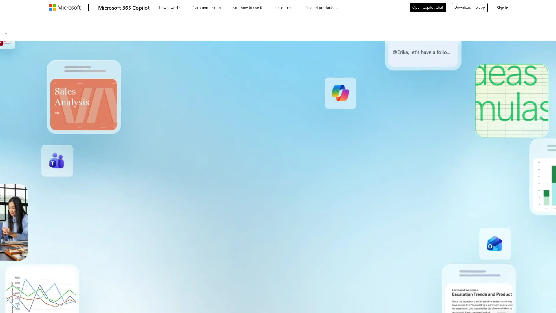 Screenshot of Microsoft Copilot integration within Office ecosystem