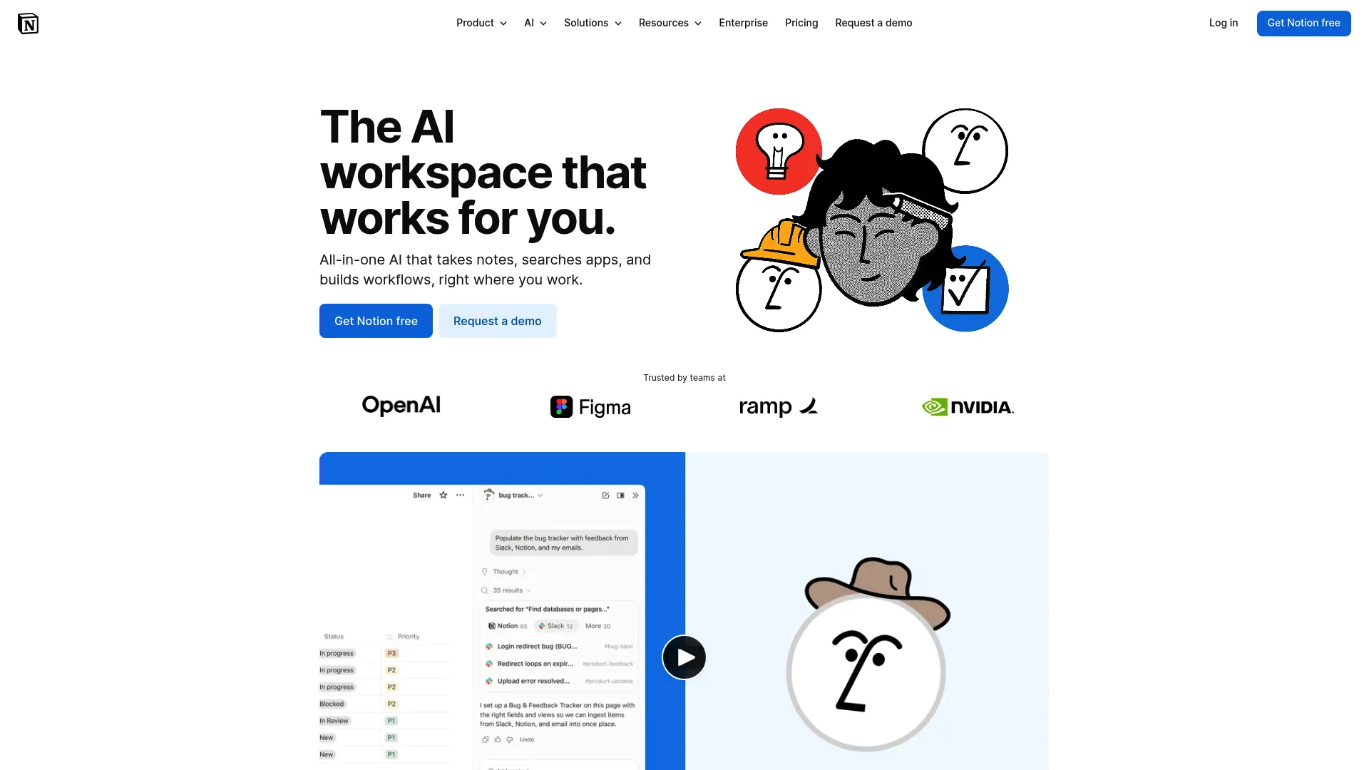 Notion AI Q&A feature interface - one of the best AI tools for business