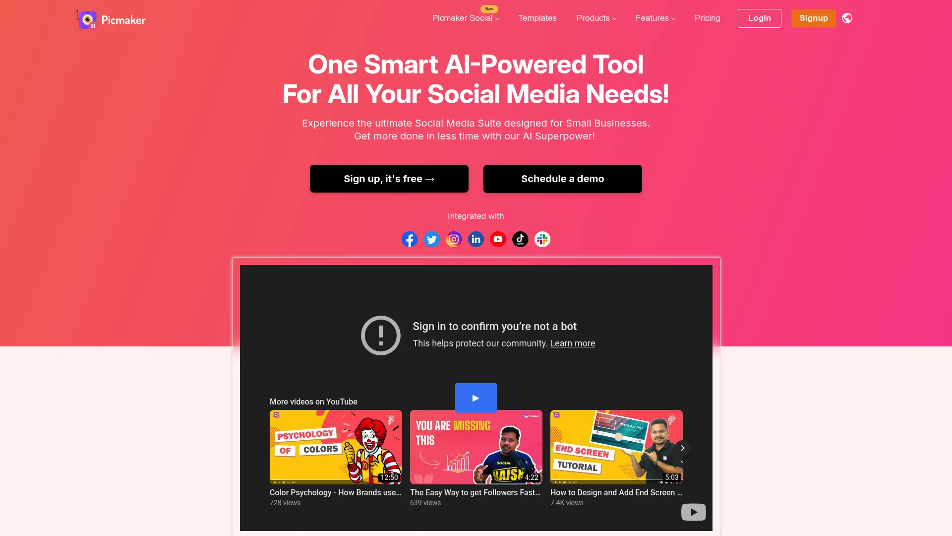 Picmaker AI design interface screenshot