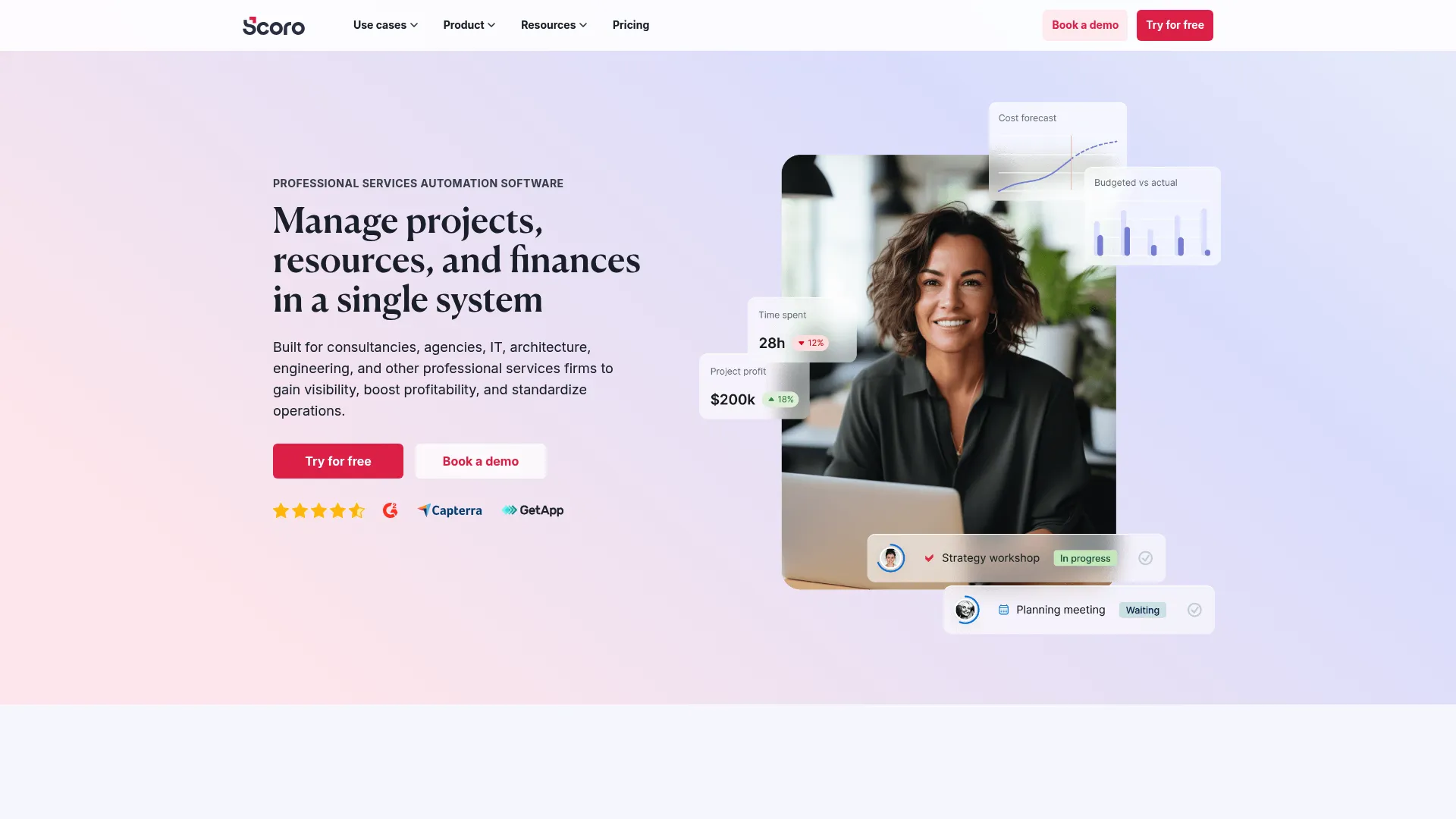 Scoro all-in-one business management platform