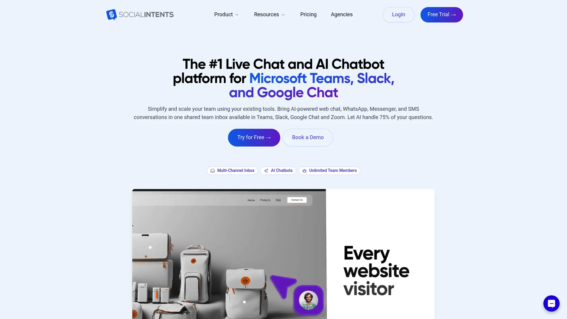 Social Intents team collaboration chat platform