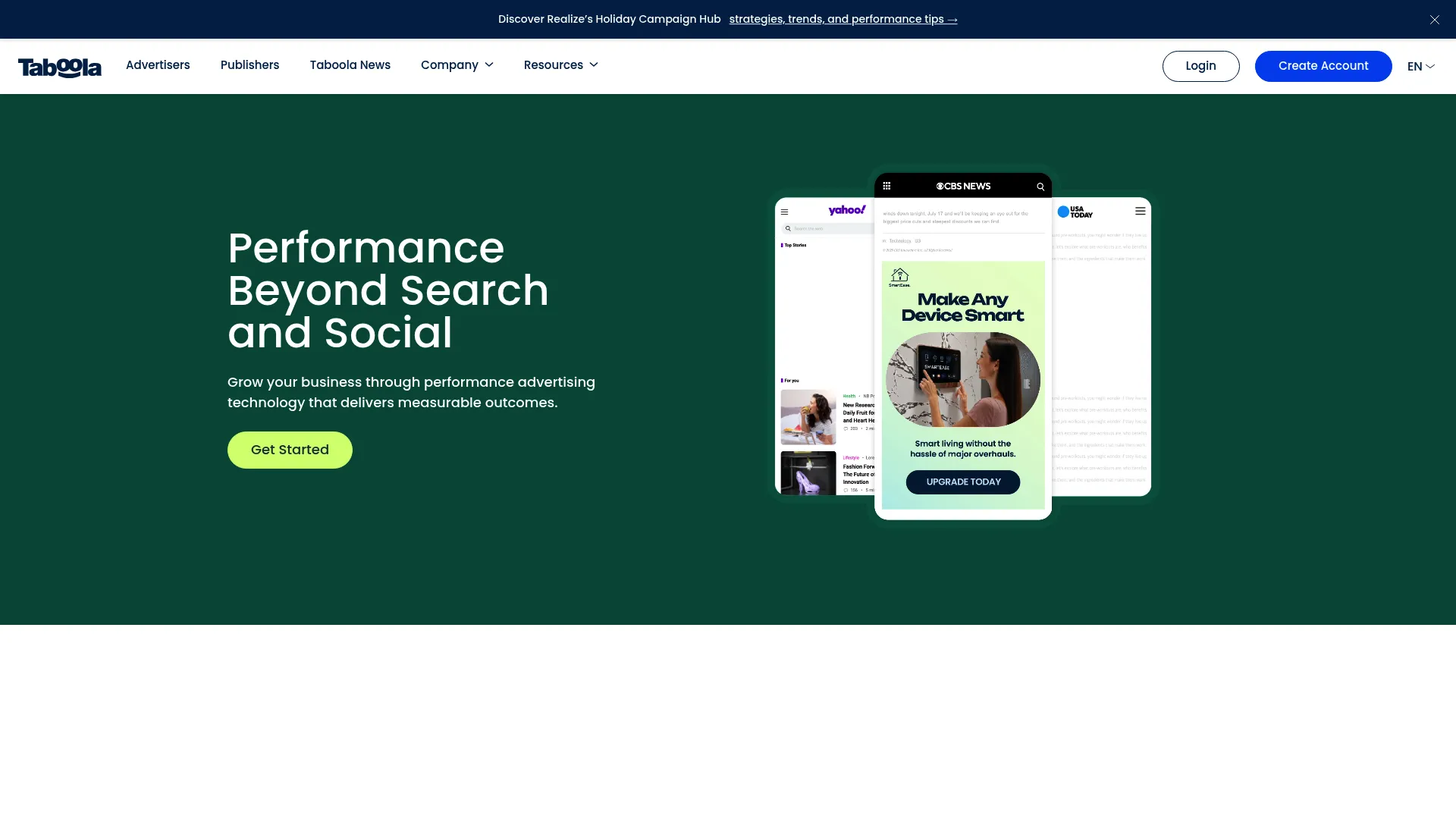 Taboola advertising platform
