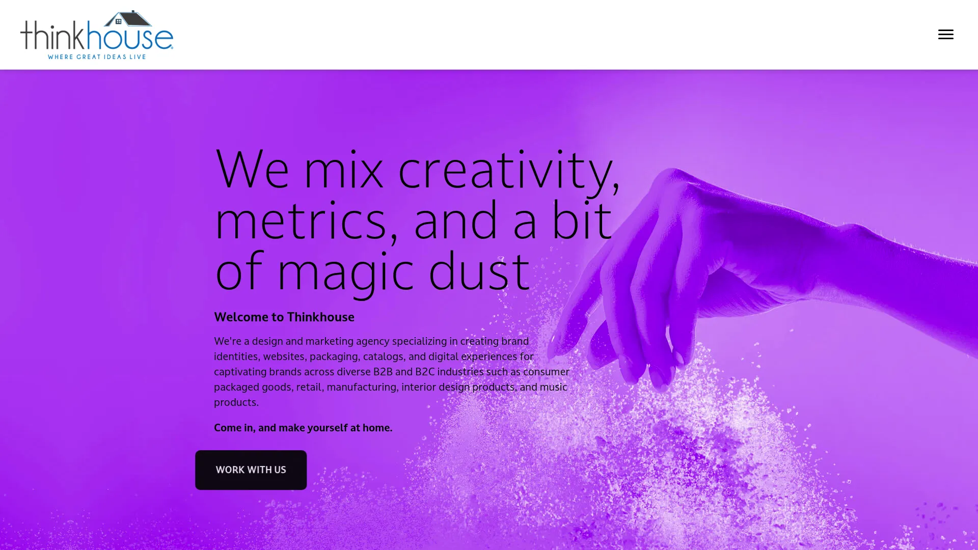 screenshot of thinkhouse.com