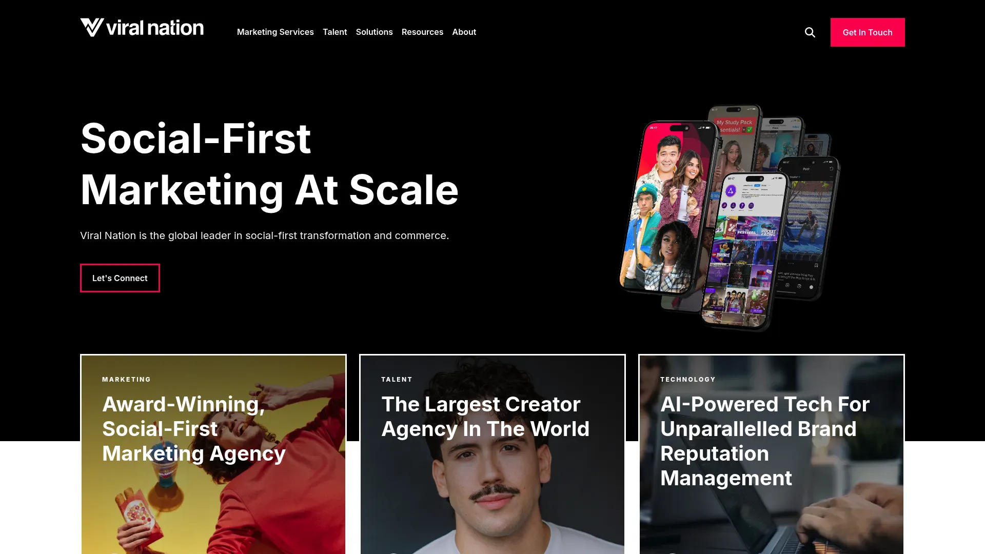 screenshot of viralnation.com