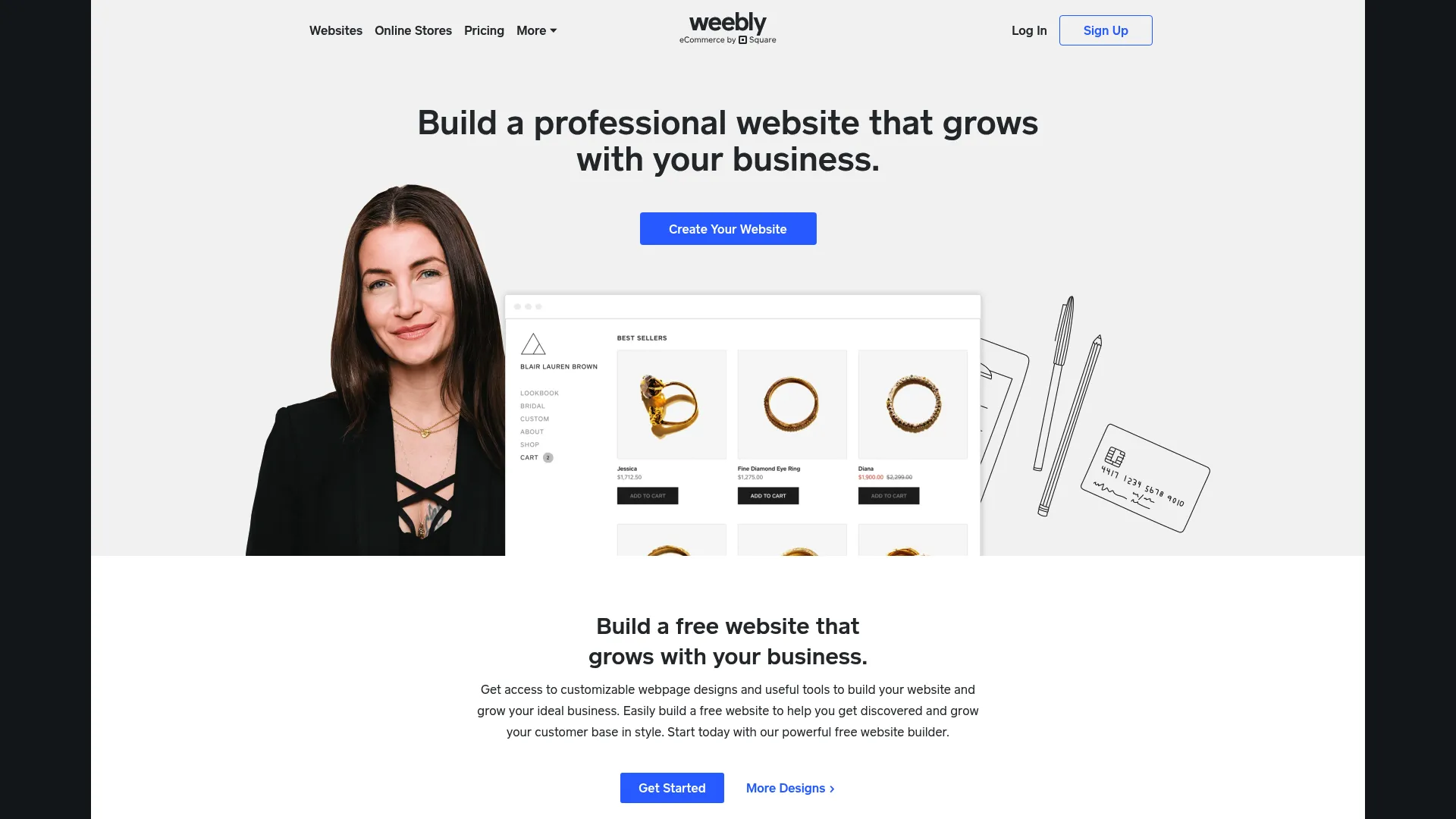 Weebly free website builder with e-commerce features